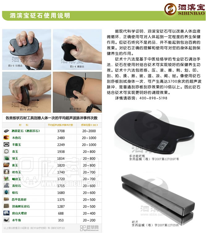 泗滨宝砭石使用说明